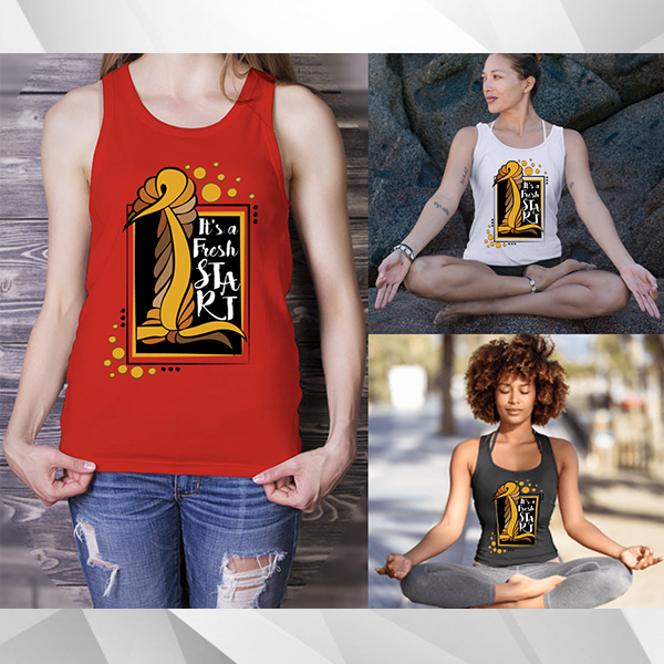 Women Racerback Tank: Numerology - The Power of Birth and Destiny Number 1