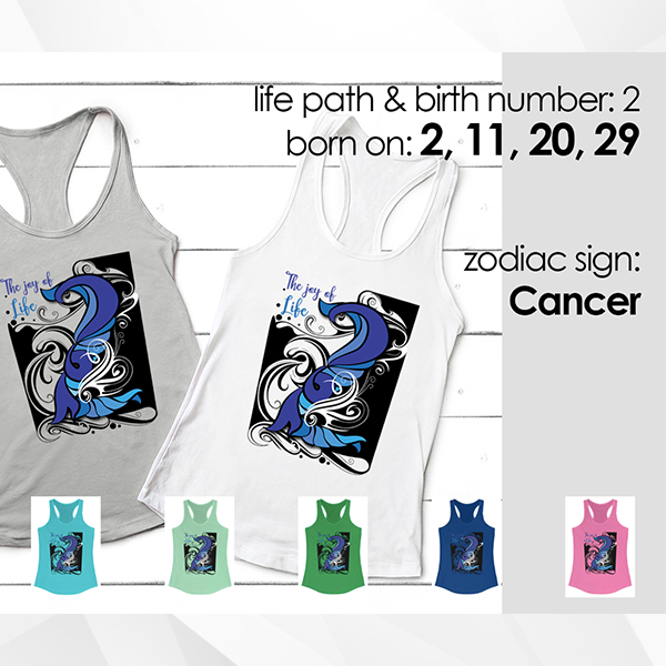 Women's Ideal Racerback Tank, Divine number 2