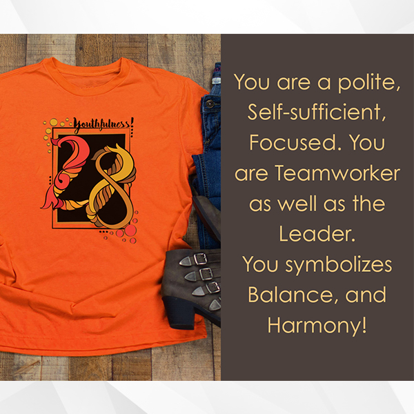 Unisex Ultra Cotton Tee, The Power of Birth and Destiny Number 28