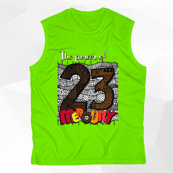 Men's Sleeveless Performance Tee, Divine Number 23