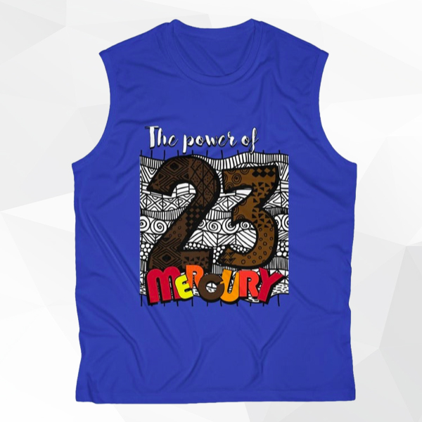 Men's Sleeveless Performance Tee, Divine Number 23