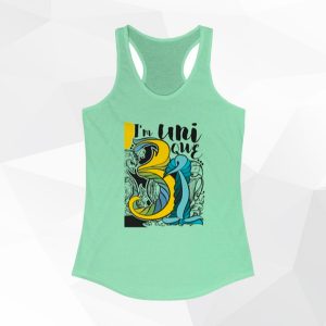 Women's Ideal Racerback Tank, Divine Number -31