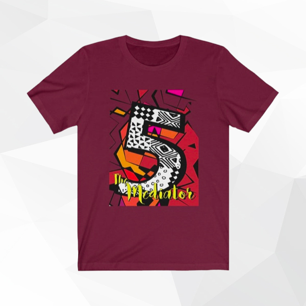 Unisex Jersey Short Sleeve Tee, Divine Number 5